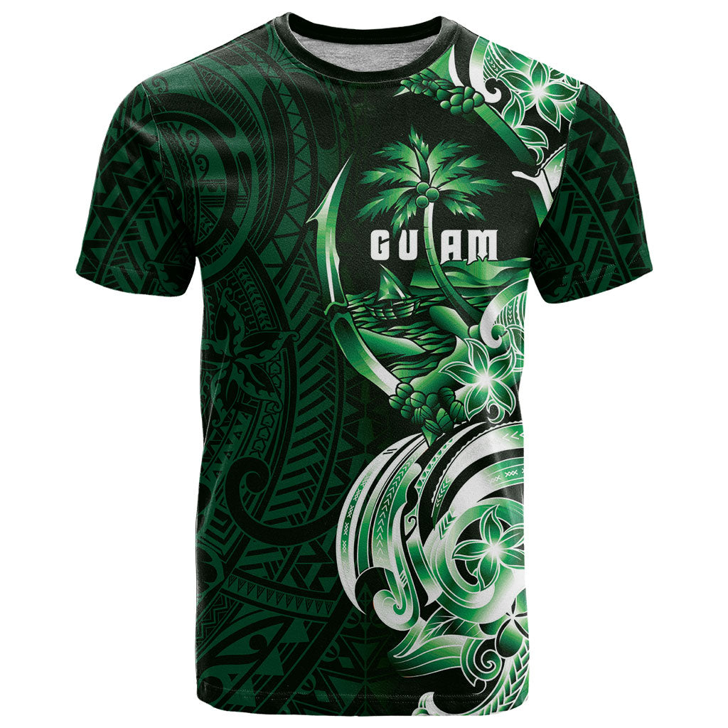 Betde Guam Chamorro T Shirt Guahan Seal Tattoo LT14 Green - Polynesian Pride
