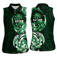 Betde Guam Chamorro Women Sleeveless Polo Shirt Guahan Seal Tattoo LT14 - Polynesian Pride