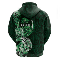 Betde Guam Chamorro Zip Hoodie Guahan Seal Tattoo LT14 - Polynesian Pride