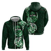 Betde Guam Chamorro Zip Hoodie Guahan Seal Tattoo LT14 - Polynesian Pride