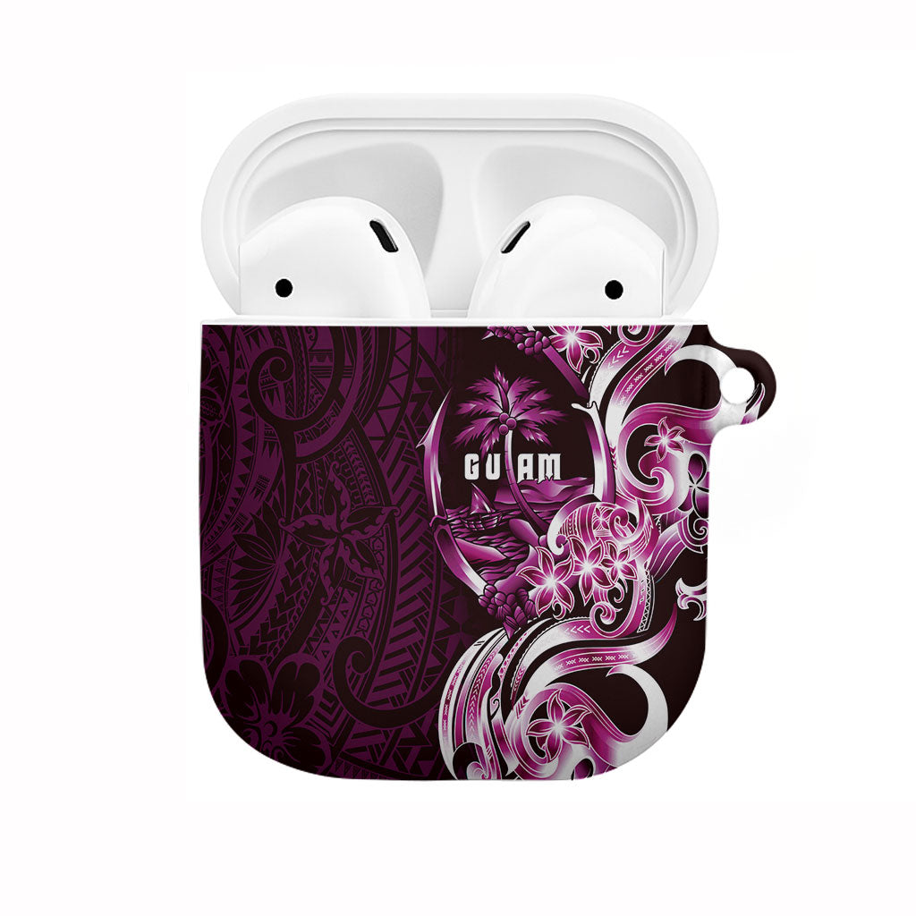 Kulot Di Rosa Guam Chamorro AirPods Case Guahan Seal Tattoo LT14 Pink - Polynesian Pride