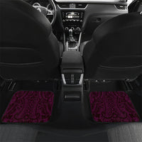 Kulot Di Rosa Guam Chamorro Car Mats Guahan Seal Tattoo LT14 Set 2pcs - Back Pink - Polynesian Pride