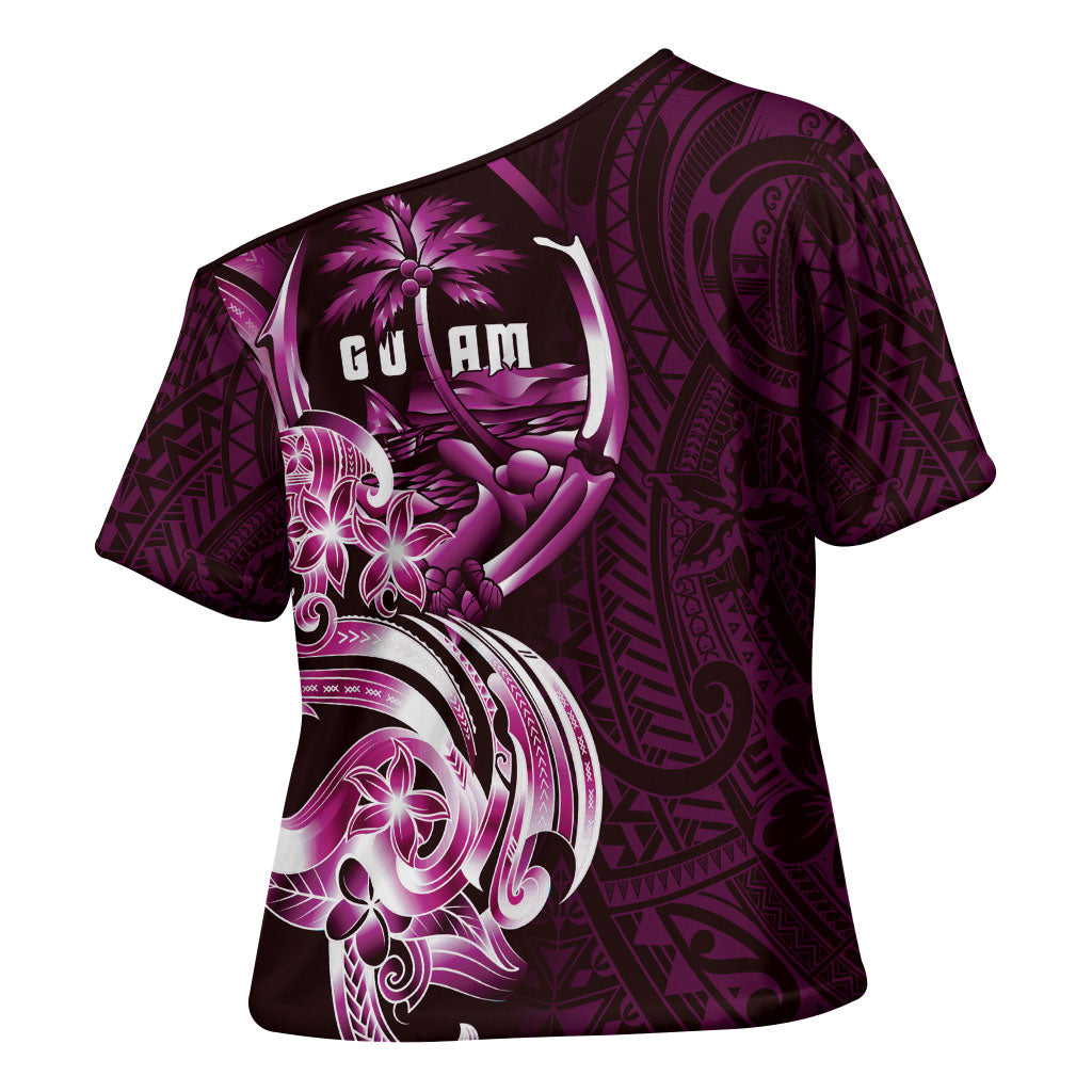 Kulot Di Rosa Guam Chamorro Cross Shoulder Shirt Guahan Seal Tattoo LT14 - Polynesian Pride