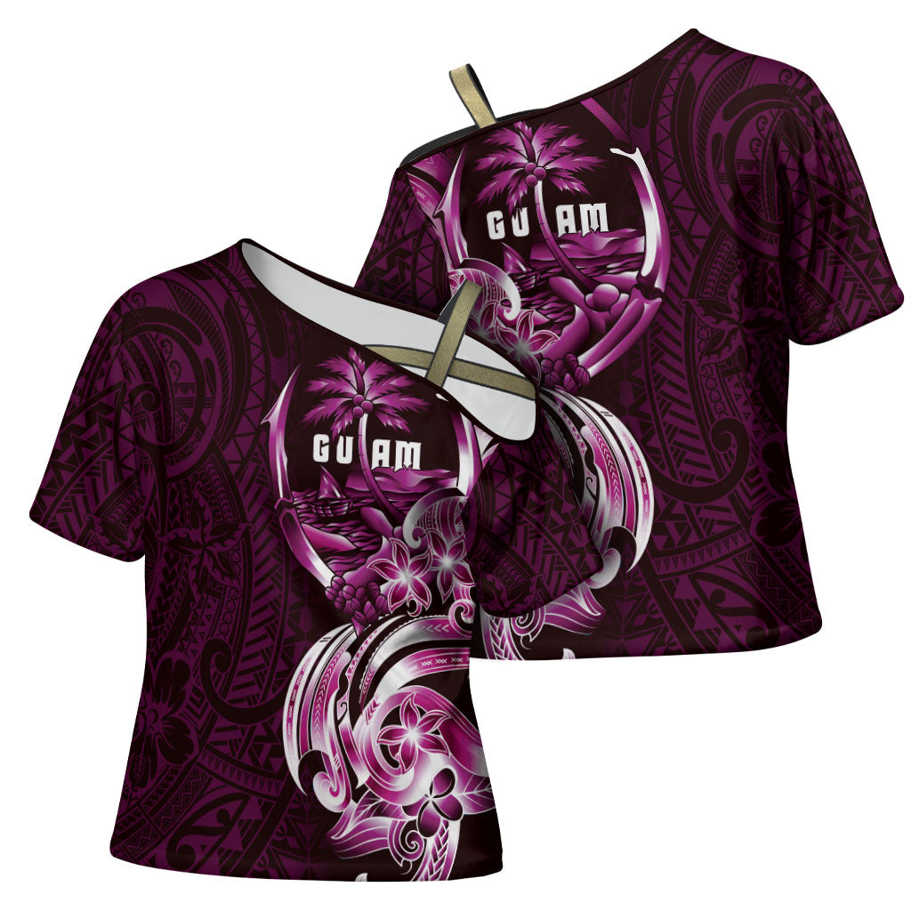 Kulot Di Rosa Guam Chamorro Cross Shoulder Shirt Guahan Seal Tattoo LT14 - Polynesian Pride