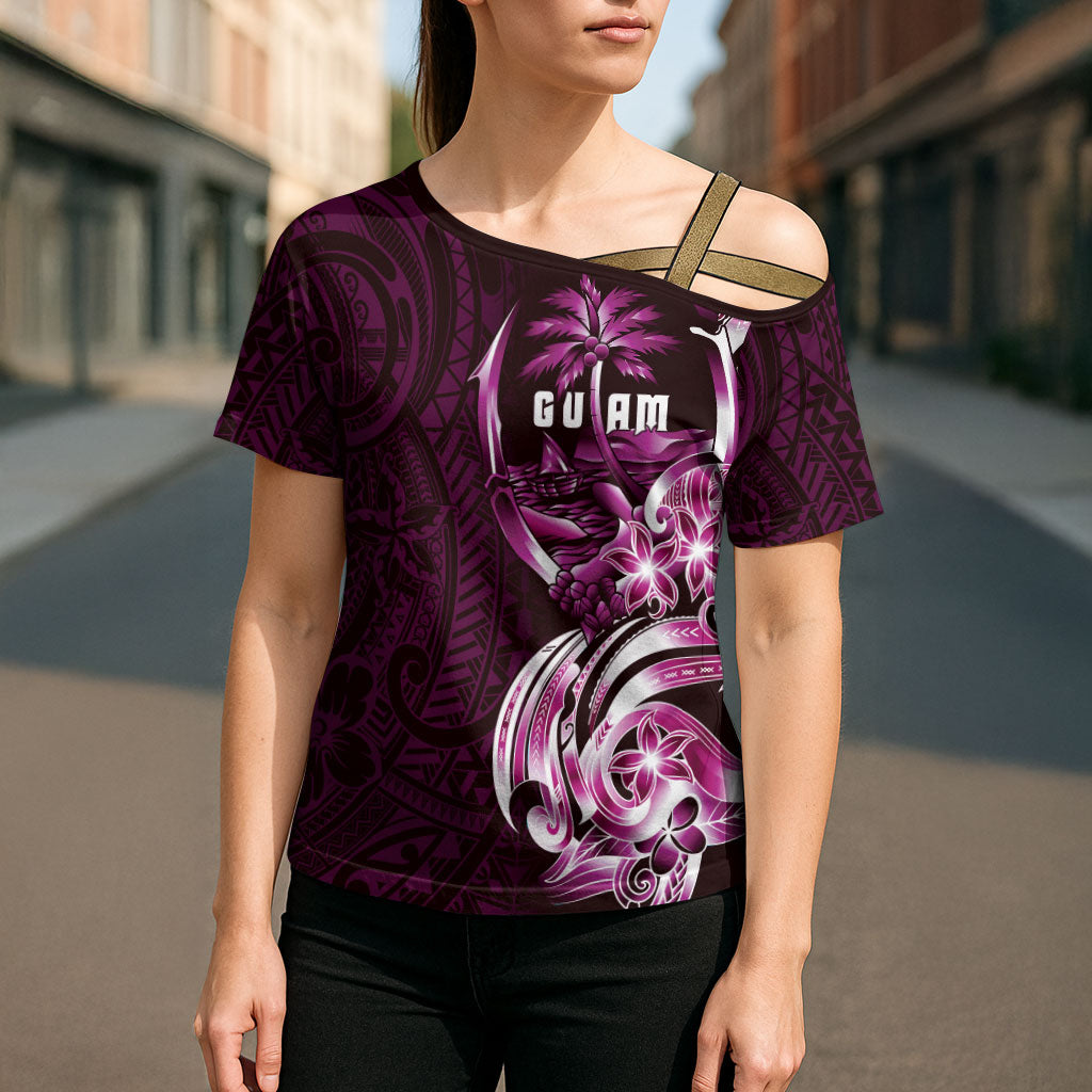 Kulot Di Rosa Guam Chamorro Cross Shoulder Shirt Guahan Seal Tattoo LT14 - Polynesian Pride