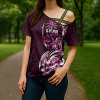 Kulot Di Rosa Guam Chamorro Cross Shoulder Shirt Guahan Seal Tattoo LT14 - Polynesian Pride