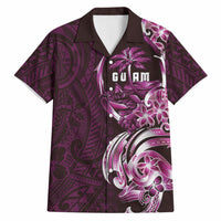 Kulot Di Rosa Guam Chamorro Hawaiian Shirt Guahan Seal Tattoo LT14 Pink - Polynesian Pride