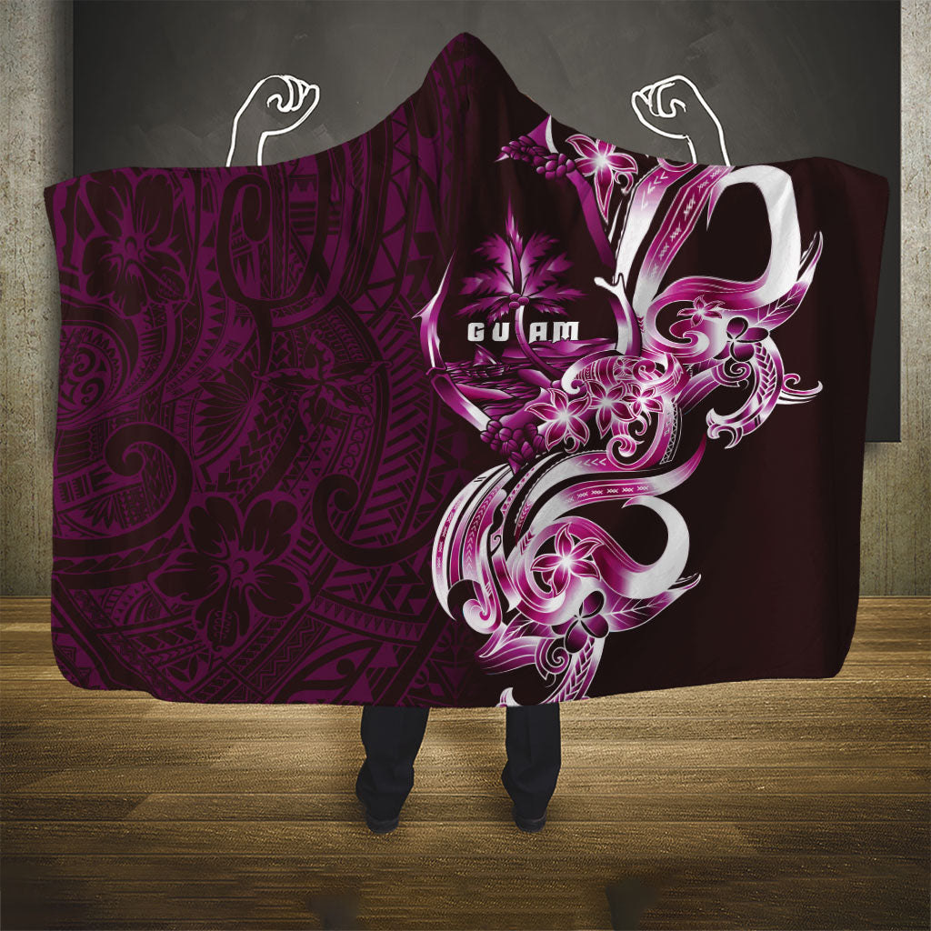 Kulot Di Rosa Guam Chamorro Hooded Blanket Guahan Seal Tattoo LT14 - Polynesian Pride