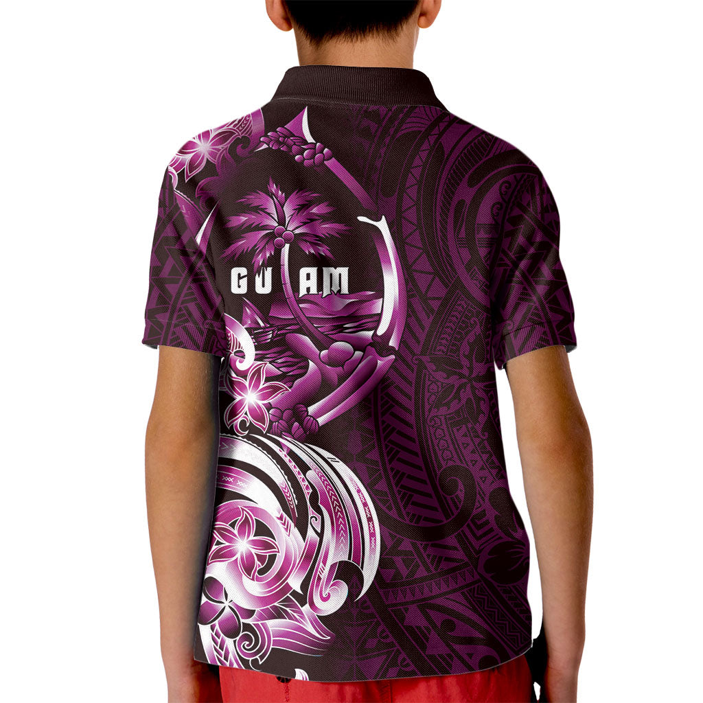 Kulot Di Rosa Guam Chamorro Kid Polo Shirt Guahan Seal Tattoo LT14 - Polynesian Pride