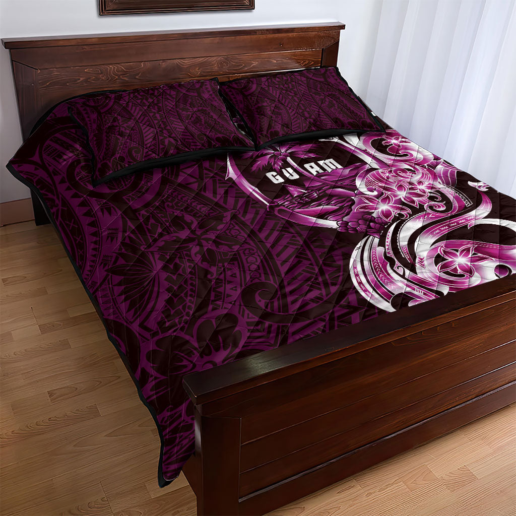 Kulot Di Rosa Guam Chamorro Quilt Bed Set Guahan Seal Tattoo LT14 - Polynesian Pride