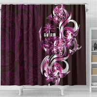 Kulot Di Rosa Guam Chamorro Shower Curtain Guahan Seal Tattoo LT14 - Polynesian Pride