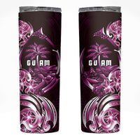 Kulot Di Rosa Guam Chamorro Skinny Tumbler Guahan Seal Tattoo LT14 Pink - Polynesian Pride