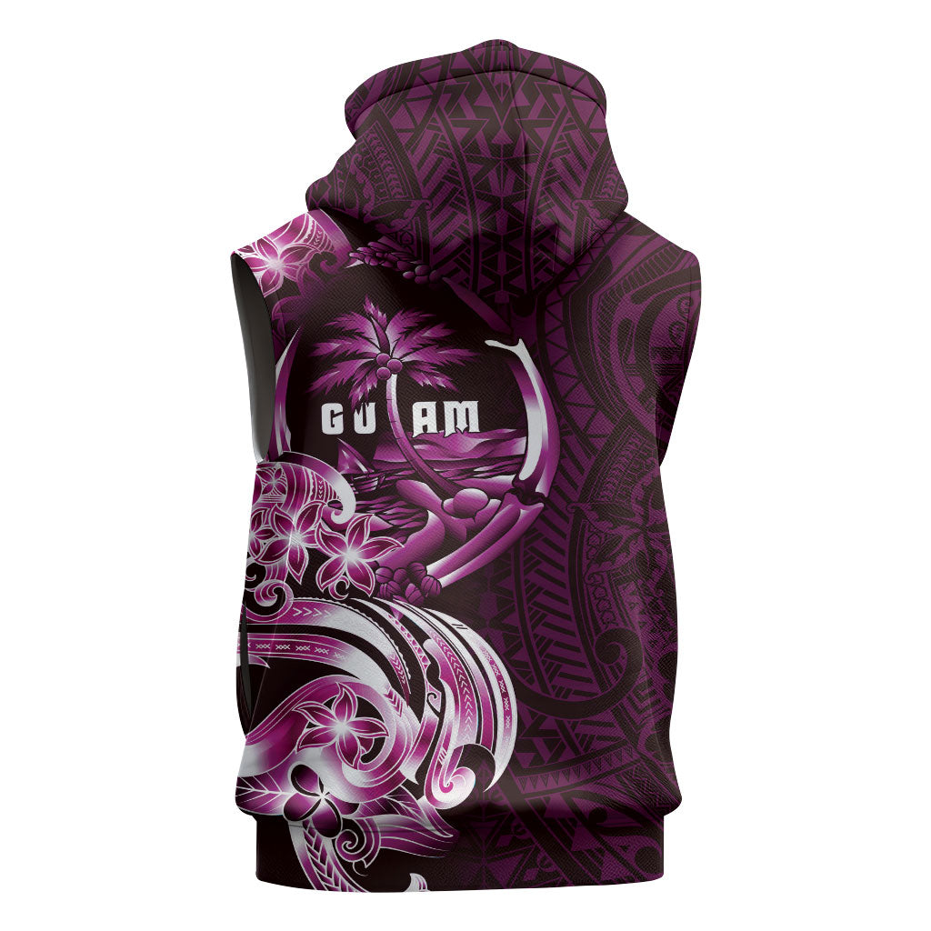 Kulot Di Rosa Guam Chamorro Sleeveless Hoodie Guahan Seal Tattoo LT14 - Polynesian Pride