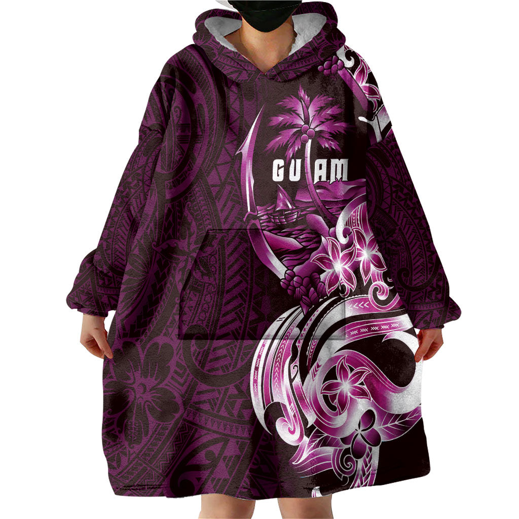 Kulot Di Rosa Guam Chamorro Wearable Blanket Hoodie Guahan Seal Tattoo LT14 - Polynesian Pride