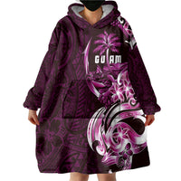 Kulot Di Rosa Guam Chamorro Wearable Blanket Hoodie Guahan Seal Tattoo LT14 - Polynesian Pride