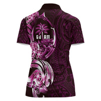 Kulot Di Rosa Guam Chamorro Women Polo Shirt Guahan Seal Tattoo LT14 - Polynesian Pride
