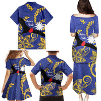Nauru Angam Day Family Matching Puletasi and Hawaiian Shirt Naoero Frigate Bird Polynesian Pattern LT14 - Polynesian Pride