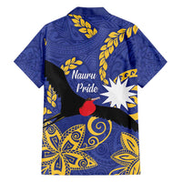 Nauru Angam Day Family Matching Tank Maxi Dress and Hawaiian Shirt Naoero Frigate Bird Polynesian Pattern LT14 - Polynesian Pride