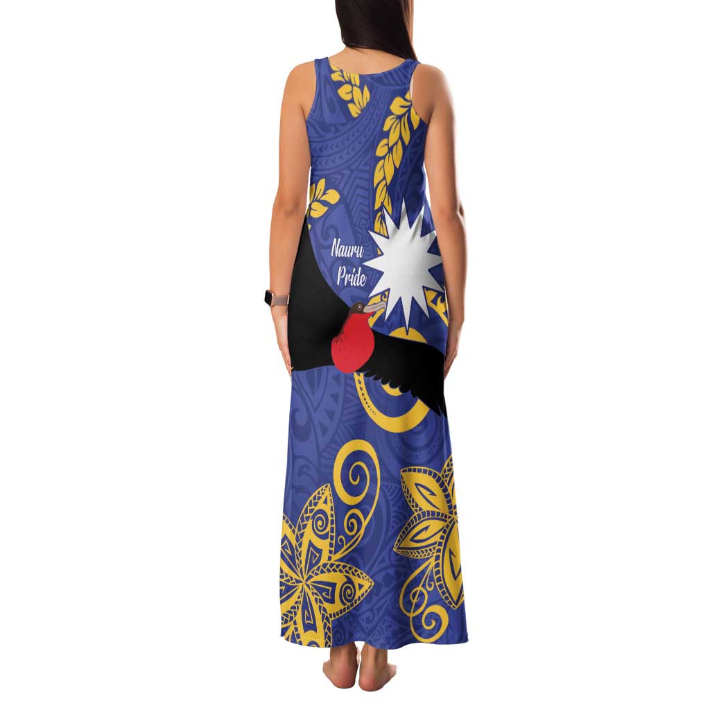 Nauru Angam Day Family Matching Tank Maxi Dress and Hawaiian Shirt Naoero Frigate Bird Polynesian Pattern LT14 - Polynesian Pride