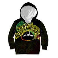 Personalised Nukuoro Atoll Kid Hoodie Polynesian Tattoo Curves Reggae Version LT14 Hoodie Reggae - Polynesian Pride