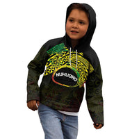 Personalised Nukuoro Atoll Kid Hoodie Polynesian Tattoo Curves Reggae Version LT14 - Polynesian Pride
