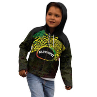 Personalised Nukuoro Atoll Kid Hoodie Polynesian Tattoo Curves Reggae Version LT14 - Polynesian Pride