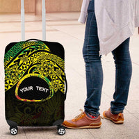 Personalised Nukuoro Atoll Luggage Cover Polynesian Tattoo Curves Reggae Version LT14 Reggae - Polynesian Pride