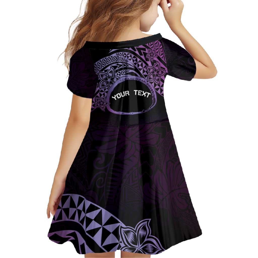Personalised Pohnpei Nukuoro Micronesia Family Matching Off Shoulder Maxi Dress and Hawaiian Shirt Polynesian Tattoo Curves Purple Version LT14 - Polynesian Pride