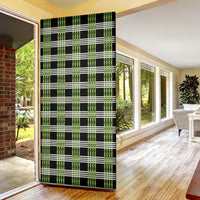 Aloha Hawaii Pakalana Pikake Lei Door Cover Palaka Inspired Hawaiian-plaid Black LT14 - Polynesian Pride