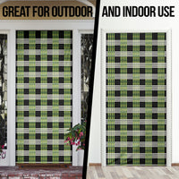 Aloha Hawaii Pakalana Pikake Lei Door Cover Palaka Inspired Hawaiian-plaid Black LT14 - Polynesian Pride