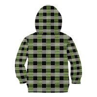 Aloha Hawaii Pakalana Pikake Lei Kid Hoodie Palaka Inspired Hawaiian-plaid Black