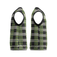 Aloha Hawaii Pakalana Pikake Lei Christmas Knitted V-Neck Vest Palaka Inspired Hawaiian-plaid Black LT14 - Polynesian Pride