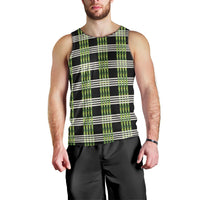 Aloha Hawaii Pakalana Pikake Lei Men Tank Top Palaka Inspired Hawaiian-plaid Black LT14 - Polynesian Pride