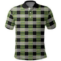 Aloha Hawaii Pakalana Pikake Lei Polo Shirt Palaka Inspired Hawaiian-plaid Black LT14 Black - Polynesian Pride
