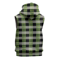 Aloha Hawaii Pakalana Pikake Lei Sleeveless Hoodie Palaka Inspired Hawaiian-plaid Black LT14 - Polynesian Pride