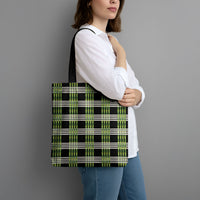 Aloha Hawaii Pakalana Pikake Lei Tote Bag Palaka Inspired Hawaiian-plaid Black LT14 - Polynesian Pride