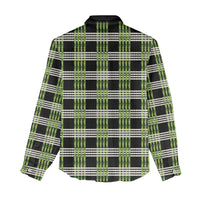 Aloha Hawaii Pakalana Pikake Lei Women Casual Shirt Palaka Inspired Hawaiian-plaid Black LT14 - Polynesian Pride