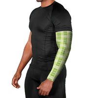 Aloha Hawaii Pakalana Pikake Lei Arm Sleeves Palaka Inspired Hawaiian-plaid Pastel Green LT14 - Polynesian Pride