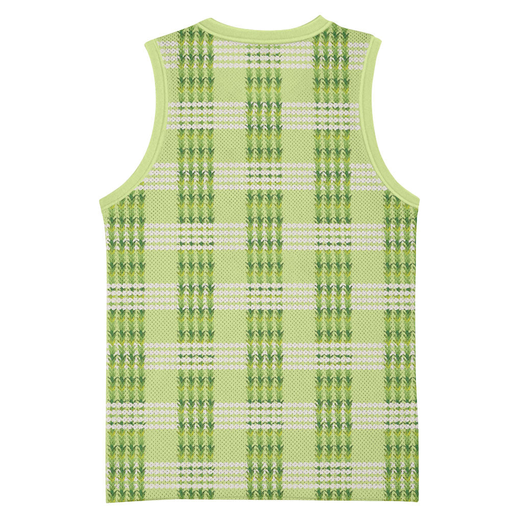 Aloha Hawaii Pakalana Pikake Lei Basketball Jersey Palaka Inspired Hawaiian-plaid Pastel Green LT14 - Polynesian Pride