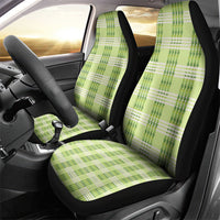 Aloha Hawaii Pakalana Pikake Lei Car Seat Cover Palaka Inspired Hawaiian-plaid Pastel Green LT14 - Polynesian Pride