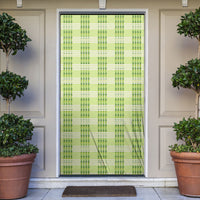 Aloha Hawaii Pakalana Pikake Lei Door Cover Palaka Inspired Hawaiian-plaid Pastel Green LT14 Green - Polynesian Pride