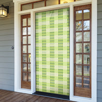 Aloha Hawaii Pakalana Pikake Lei Door Cover Palaka Inspired Hawaiian-plaid Pastel Green LT14 - Polynesian Pride
