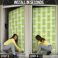 Aloha Hawaii Pakalana Pikake Lei Door Cover Palaka Inspired Hawaiian-plaid Pastel Green LT14 - Polynesian Pride