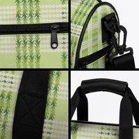 Aloha Hawaii Pakalana Pikake Lei Duffle Bag Palaka Inspired Hawaiian-plaid Pastel Green LT14 - Polynesian Pride