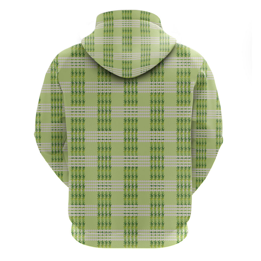 Aloha Hawaii Pakalana Pikake Lei Hoodie Palaka Inspired Hawaiian-plaid Pastel Green LT14 - Polynesian Pride
