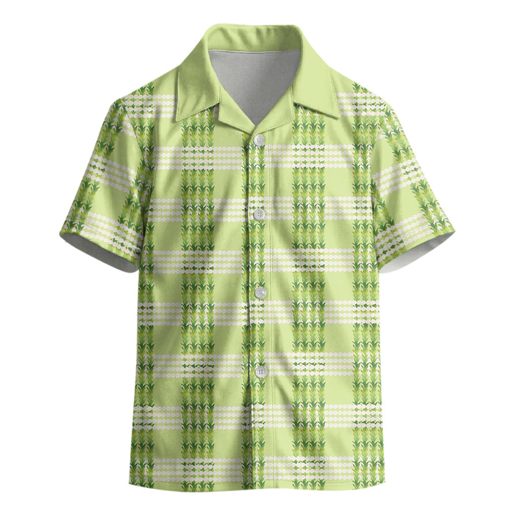 Aloha Hawaii Pakalana Pikake Lei Kid Hawaiian Shirt Palaka Inspired Hawaiian-plaid Pastel Green LT14 - Polynesian Pride
