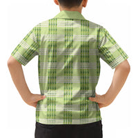 Aloha Hawaii Pakalana Pikake Lei Kid Hawaiian Shirt Palaka Inspired Hawaiian-plaid Pastel Green LT14 - Polynesian Pride