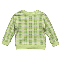 Aloha Hawaii Pakalana Pikake Lei Kid Ugly Christmas Sweater Palaka Inspired Hawaiian-plaid Pastel Green LT14 Kid Green - Polynesian Pride