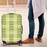 Aloha Hawaii Pakalana Pikake Lei Luggage Cover Palaka Inspired Hawaiian-plaid Pastel Green LT14 Green - Polynesian Pride