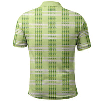 Aloha Hawaii Pakalana Pikake Lei Polo Shirt Palaka Inspired Hawaiian-plaid Pastel Green LT14 - Polynesian Pride